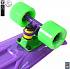 Скейтборд виниловый Y-Scoo Fishskateboard 22" 401-Pr с сумкой, фиолетово-зеленый  - миниатюра №3